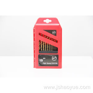 New Type 19PCS Drill Bit Set Plastic Box